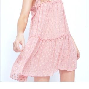 Free people rose metallic dress